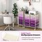 Space-Saving 12-Drawer Rolling Cart Sturdy Metal and PP Storage Trolley with Lockable Wheels for Office or Home